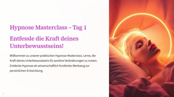 Masterclass Hypnose - Kompletter Foliensatz